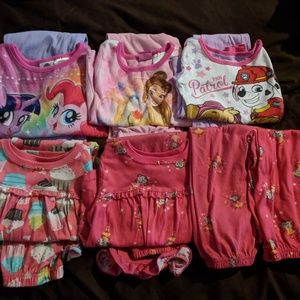 4t winter girl pjs